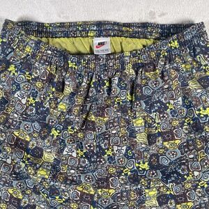 Vintage 90s‎ Nike Mens XXL Geometric Aztec Tribal All Over Print Swim Trunks